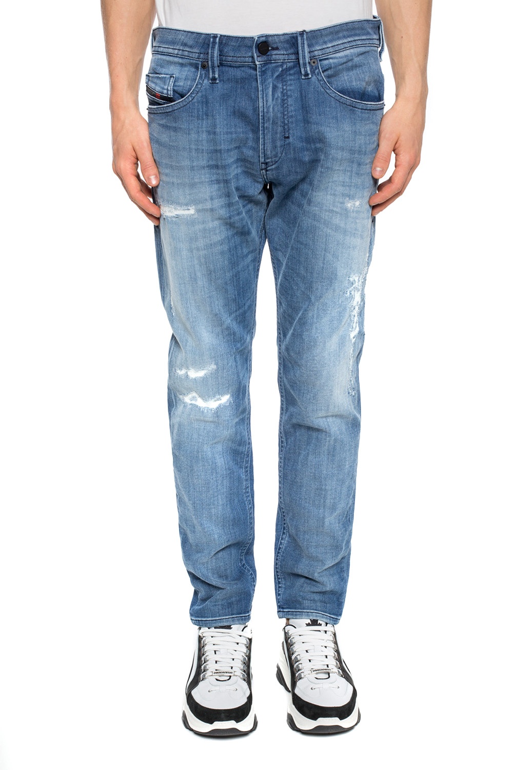 Diesel 'Thommer-T' raw-trimmed jeans | Men's Clothing | Vitkac